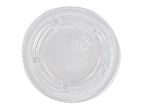 Couvercle plat en PET transparent, recyclable, adapté aux pots à vinaigrette