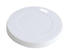 Couvercle en carton blanc avec ouverture pour boire, Ø 80 mm