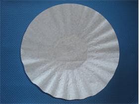 Filtre à café Ø 25 cm, soufflé 40 gm2, blanc