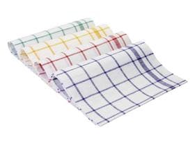Torchons demi-lin, 50 x 70 cm, 45 % coton et 55 % lin, vert