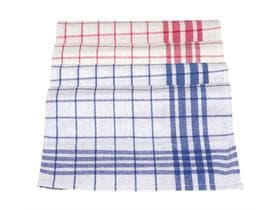Torchons design 300, 50 x 70 cm 100% coton, à carreaux bleus et blancs