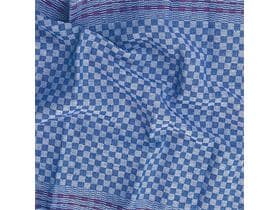 Serviettes Gruben, 45 x 90 cm, à carreaux bleu/blanc, 100% coton,