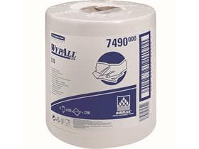 Rouleaux de chiffons de nettoyage Wypall L10 blanc 1 pli 18,3 x 38 cm, 100 % recyclés 630 chiffons
