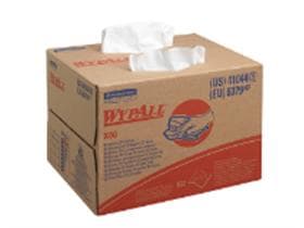 Boîtes de chiffons de nettoyage Wypall X80 blanc 42,7 x 28,2 cm, 160 chiffons