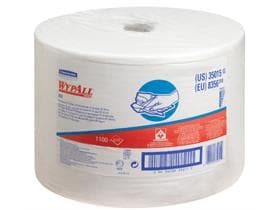 Rouleaux de chiffons de nettoyage Wypall X50 blanc 34 x 24,9 cm rouleau de 1100 chiffons