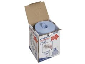 Chiffons de nettoyage Wypall X60 Multibox bleu clair 42 x 24,5 cm perforés, distribution centrale