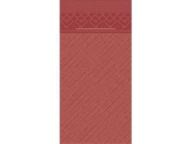 Besteckserviette Tissue-Deluxe, 40x40cm, 1/8 Falz, bordeaux