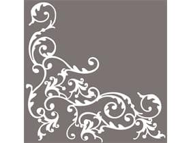 Servietten Airlaid, 40 x 40 cm, 1/4 Falz, "POMP" weiss/silber