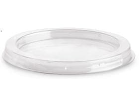 Couvercle plat en rPET transparent, ø 73 mm adapté aux pots à glace 90 cc + 120 cc