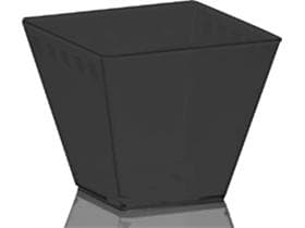 Ciotola alta Giunone, in plastica (PS) nera, 320 ml, 85 x 85 x 75 mm,