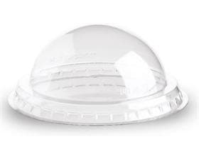 Couvercle dôme en rPET transparent, ø 85 mm adapté aux pots à glace 170 cc + 190 cc
