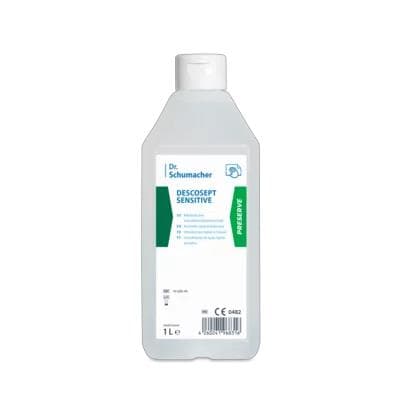 Descosept Sensitive, disinfettante per superfici alcolico, bottiglia da 1 litro.