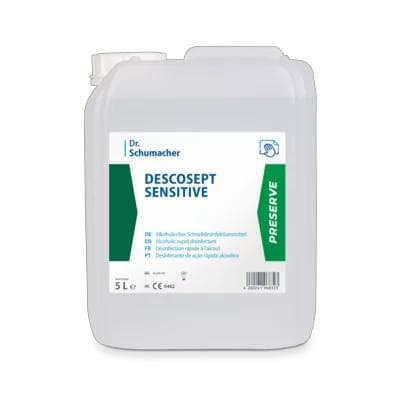 Descosept Sensitive, disinfettante per superfici alcolico, bidone da 5 litri.