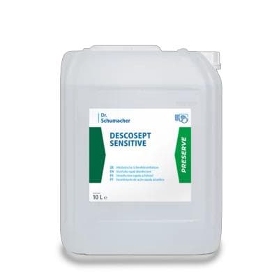 Descosept Sensitive, disinfezione di superfici alcolica, efficace.