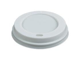 Couvercle en plastique blanc avec ouverture pour boire, pour art. 04CVCUP8.1