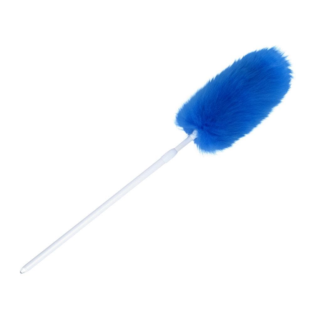 Spolverino Vermop Duo, estensibile fino a 100 cm, blu, pura lana di pecora, singolo