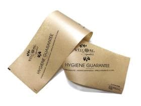 Bande hygiénique de bienvenue, joint d'hygiène