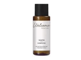 Shampoing capillaire Welcome, 30 ml aux extraits biologiques, transparent