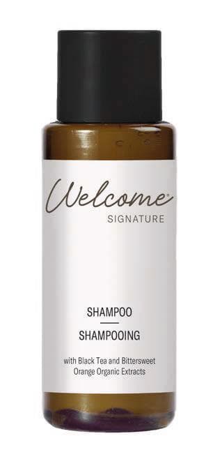 Shampoo Welcome Hair, 30 ml con estratti biologici, trasparente