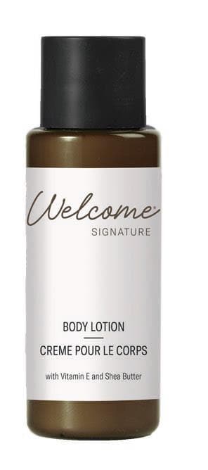 Welcome Body Lotion 30ml con Vitamina E e Burro di Karité, trasparente