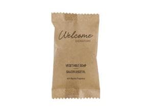 Savon de bienvenue, savon carré, 8 g en sachet, parfum neutre