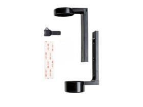 Support de bienvenue pour distributeur de supports noir, plastique