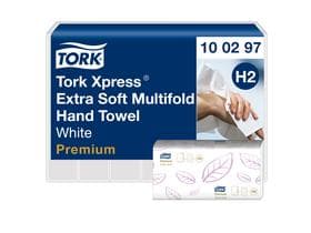 Falthandtücher Tork Premium Interfold (H2) TAD hochweiss, 2-lagig, 21 x 34 cm,