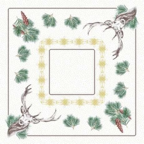Nappes Airlaid, 80 x 80 cm, pli 1/8, « Gustav »