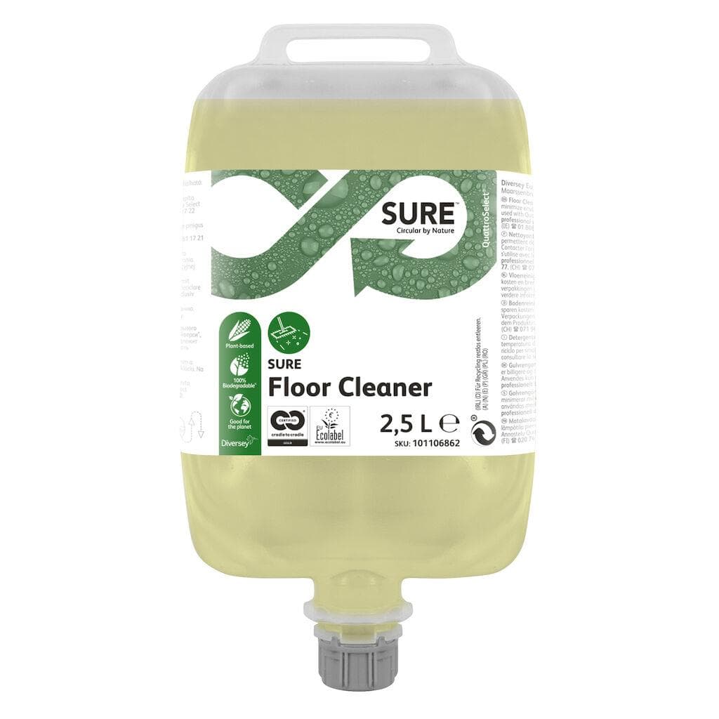 SURE Floor Cleaner QS 2 x 2,5 Lt Detergente per pavimenti per uso quotidiano