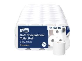 Papier toilette Tork Premium (T4), mouchoir, blanc brillant, 3 plis, 250 coupons