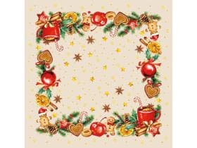 Tischdecken Airlaid, Pearl-Coating, 80 x 80 cm, 1/8 Falz, "Tabita"