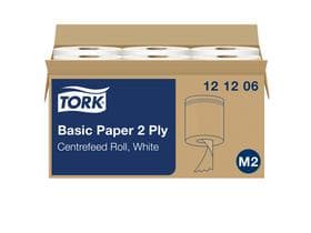 Putztuchrollen Tork Universal 320, M2, Tissue weiss, 2-lagig, 457 Blatt,