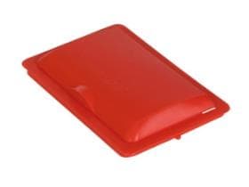 Coperchio rosso, per secchio da 6 litri.
