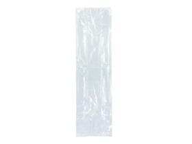 Sac à soufflets latéraux 15 + 10 x 55 cm, LDPE 18 my, transparent, 4 trous.