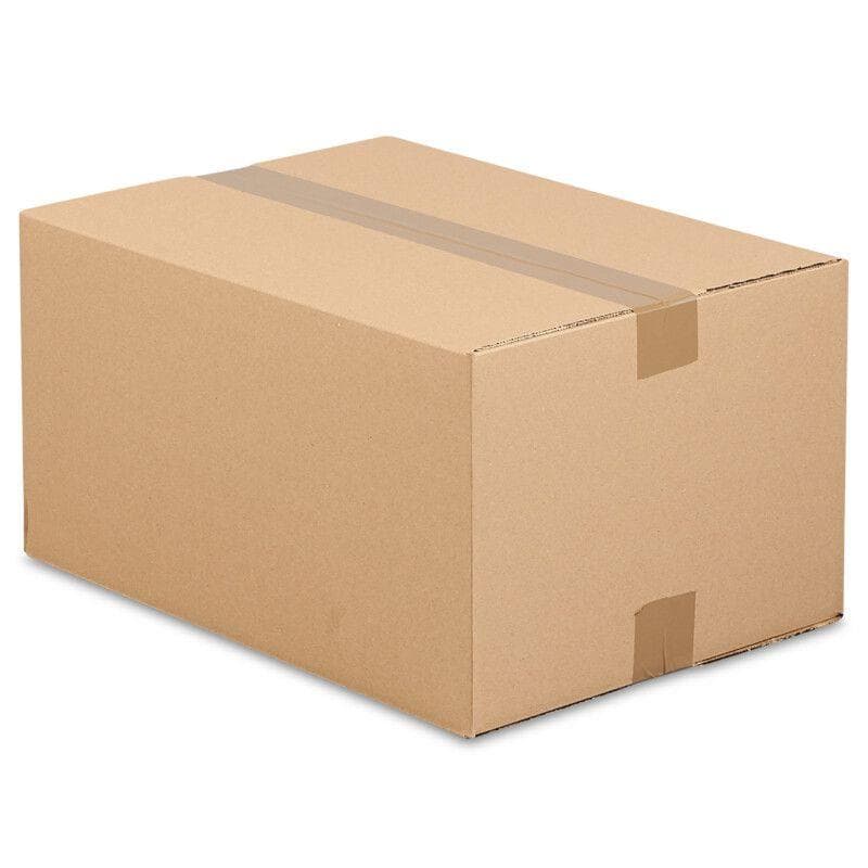 Carton pliable IM : 600x400x200 mm, Fefco0201 marron, sans impression, 1.3C, simple paroi