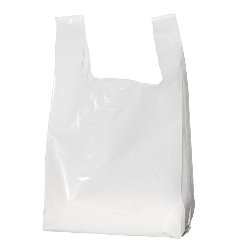 Sacchetti per camicie in LDPE 50 my, bianchi, 500 + 300 x 850 mm, non stampati