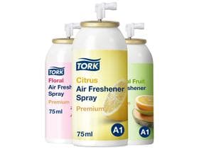 Cartouches de parfum Tork A1 système de rafraîchissement d'air, 3 parfums dans un pack mixte,
