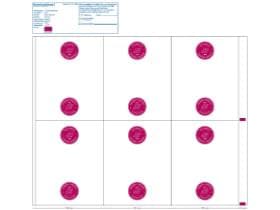 OPP-Zuschnitte 25 my, transparent 12 x 15 cm rechteckig, Druck