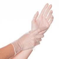 Gants vinyle « HYGONORM » taille L blancs, légèrement poudrés, AQL 1,5