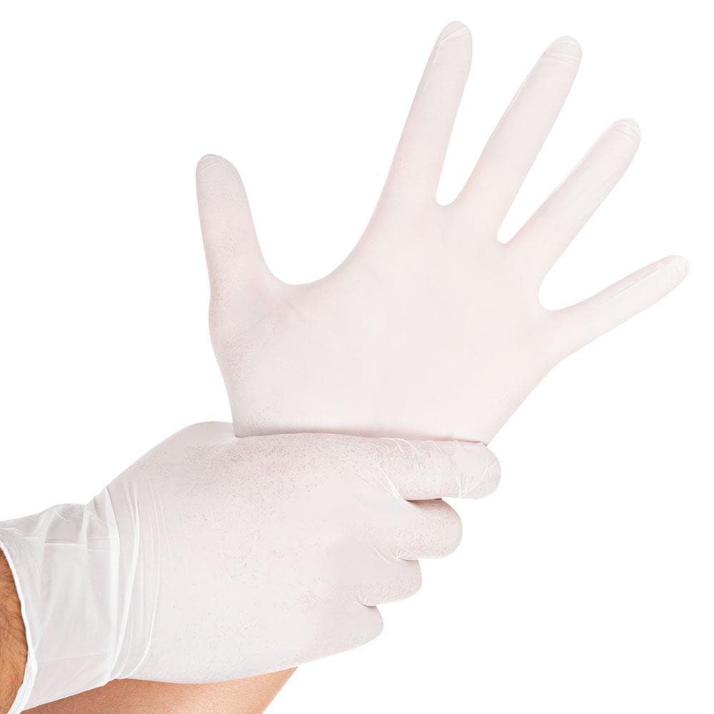 Nitril-Handschuhe, Grösse S, puderfrei, weiss, Länge 24 cm
