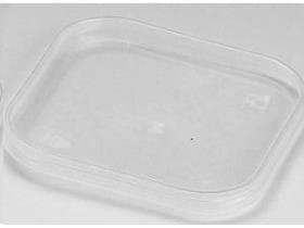 Deckel zu Traiteurbecher, quadratisch, 128 x 128 x 5 mm, aus PP transparent
