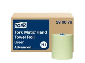 Rollenhandtücher Tork Advanced (H1) Tissue grün, 2-lagig, 150 lfm, 612 Cou-