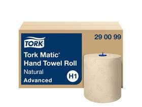 Rouleaux d'essuie-mains Tork Advanced (H1) Natural, marron naturel, 2 plis, 150 m,