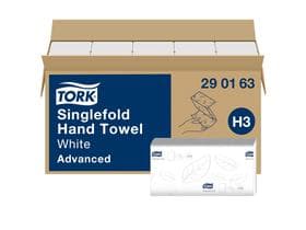 Essuie-mains pliés Tork Premium (H3), TAD blanc brillant, 2 plis, 23 x 25 cm, doux