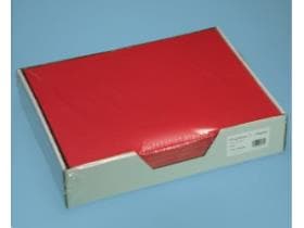 Set de table Starline rouge, 29 x 39 cm, 1 pli, avec gaufrage Shetland.