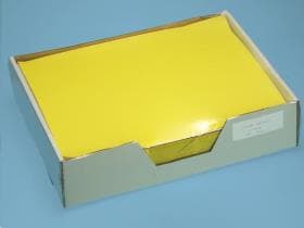 Set de table Starline jaune, 29 x 39 cm, 1 pli, avec motif en relief Shetland.
