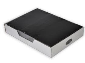 Set de table Starline noir, 29 x 39 cm, 1 pli, avec motif en relief Shetland.