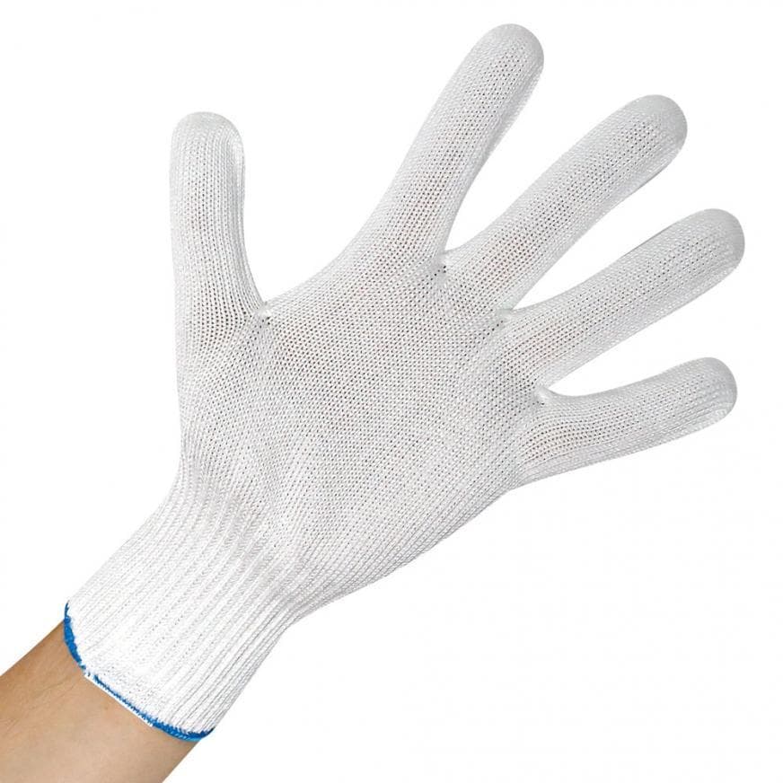 Gants résistants aux coupures, Cut Allfood Glass, blancs, taille S, longueur : 25 cm