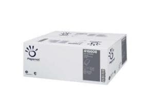 Asciugamani piegati naturali, piegati a V, riciclati, 1 velo, 24,5 x 23 cm, 35 g/m2
