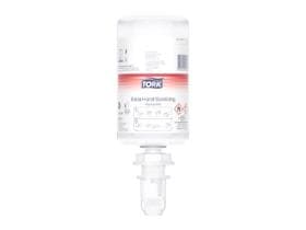 Gel désinfectant pour les mains Tork Premium avec alcool, flacon de 1000 ml, transparent